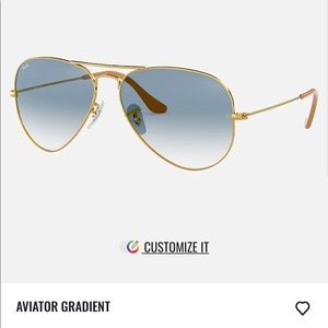 Ray Ban Gradient Aviator - Large Frame